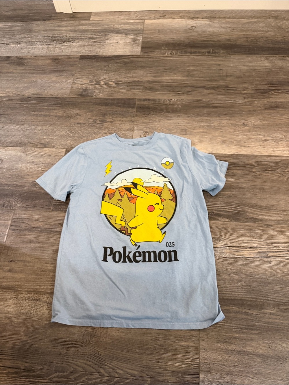 Pokémon Pikachu Graphic Tee in Light Blue